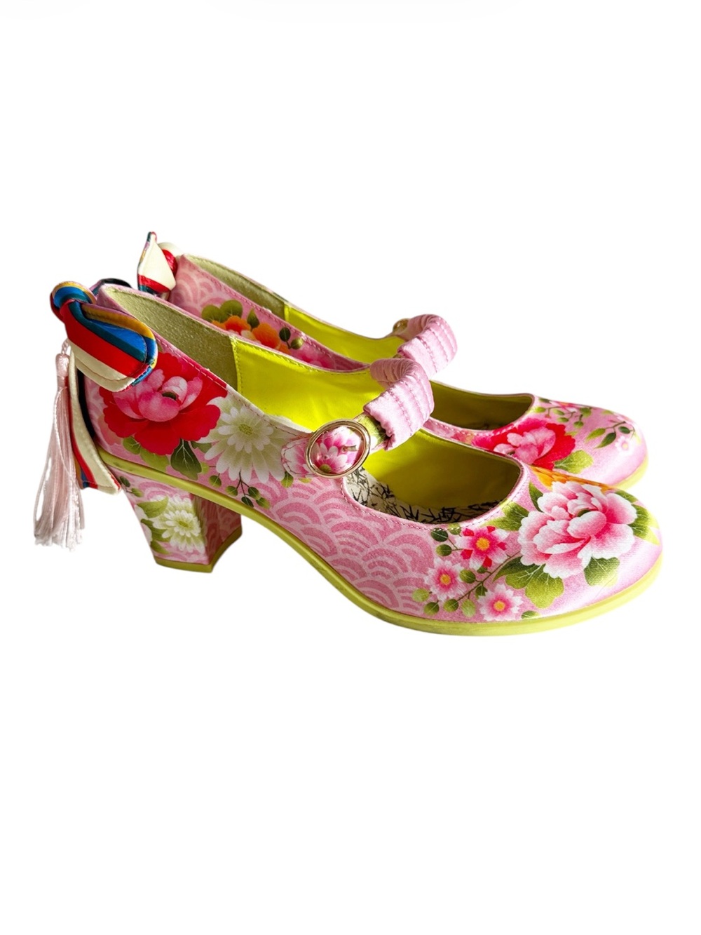 Hot Chocolate Design Chocolaticas Mid-heel Kimono Mary Jane Pump size 38/8